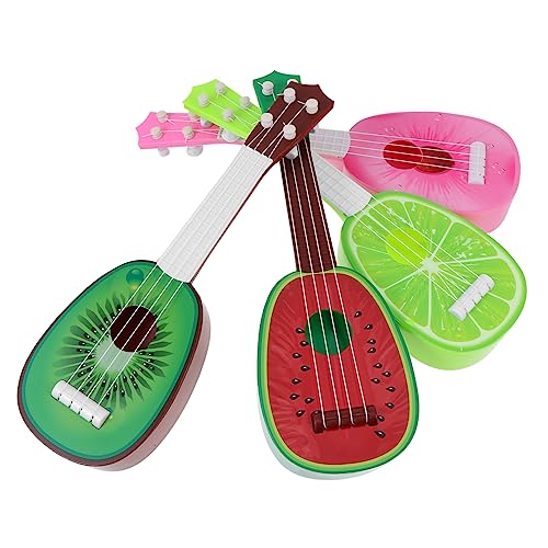 Vaguelly 4 Stück Mini Gitarren Kinderspielzeug Musikinstrumente Für Kleinkinder Musikinstrumente Für Für Jungen Mini Gitarren Für Mini Ukulelen Imitierte Ukulele Jungen von Vaguelly