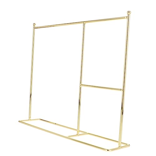 Vaguelly 4 Stück Puppenaufhänger Kleiderbügel Organizer für Puppenkleider Babyständer für Kleidung puppenmöbel puppenbügel Kleiderständer für Puppen Puppenstuben-Kleiderhalter Eisen Golden von Vaguelly