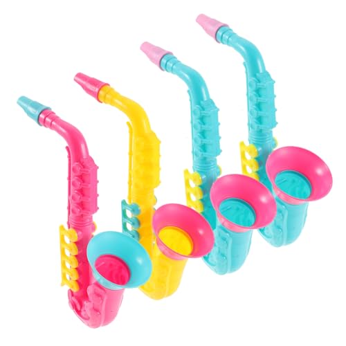 Vaguelly 4pcs Saxophon Spielzeug Musikinstrumente Jungen und Mädchen Saxaphone Pädagogisches Spielzeug von Vaguelly