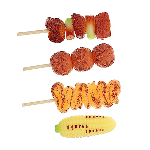 Vaguelly 4 Stück Spielhaus küchenspielzeug für Kitchen Toys for küche jucarii pentru copii BBQ Spielmodelle für Kinderspielzeug PVC von Vaguelly