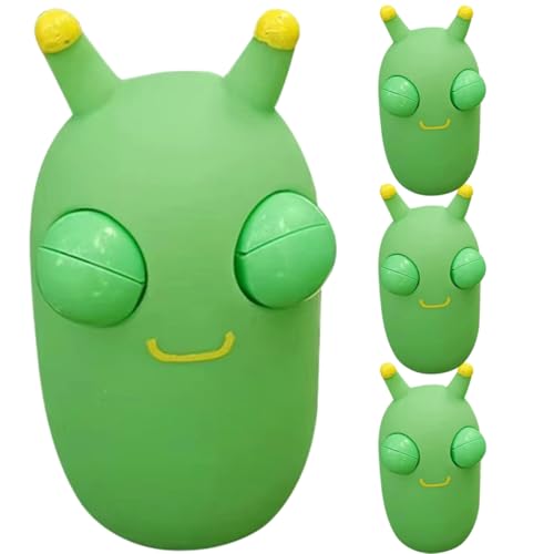 Vaguelly 4 Stück Squeeze Bug Spielzeug Stressspielzeug Fidge-spielzeuge Dekompressionsspielzeug Kreatives Quetschspielzeug Lustiges Dehnbares Spielzeug Sensorischer Wurm PVC Green von Vaguelly