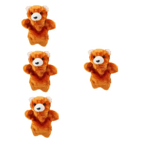 Vaguelly 4 Stück Teddybär-Handpuppe Süße Bärenhandpuppe pädagogische Handspiele interaktives plüschtier interaktives Spielzeug Kleinkindspielzeug Spielzeug Handpuppen gefüllte Puppen von Vaguelly