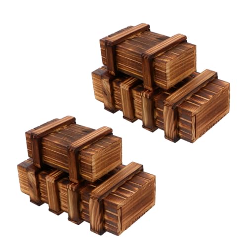 Vaguelly 4 Stück Teiliges Holz Puzzle Sicherem Verschluss Herausfordernde Lernspielzeuge für Große und Kleine Zauberkästen Fördert Logisches Denken und Feinmotorik Vaguelly 4 Stück Teiliges Holz Puzzle Sicherem Verschluss Herausfordernde Lernspielzeuge für Große und Kleine Zauberkästen Fördert Logisches Denken und Feinmotorik von Vaguelly