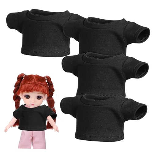 Vaguelly 4 Stück Teiliges Kurze Ärmel Bären T Shirts aus Weichem Strickbaumwolle Kleine Puppenkleidung für Kuscheltiere Atmungsaktiv und Formstabil Vaguelly 4 Stück Teiliges Kurze Ärmel Bären T Shirts aus Weichem Strickbaumwolle Kleine Puppenkleidung für Kuscheltiere Atmungsaktiv und Formstabil von Vaguelly