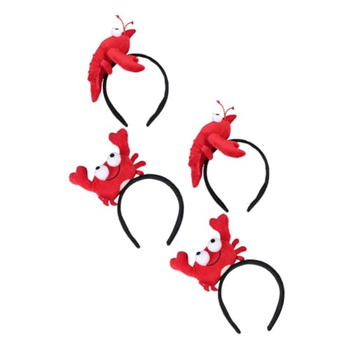 Vaguelly 4 Stück Teiliges Niedliche Krabben Hummer haarreifen aus Weichem Material Lustige Party haarschmuck für Frauen Bequemes Tierisches Kopfband für Kostüme und Feierlichkeiten Vaguelly 4 Stück Teiliges Niedliche Krabben Hummer haarreifen aus Weichem Material Lustige Party haarschmuck für Frauen Bequemes Tierisches Kopfband für Kostüme und Feierlichkeiten von Vaguelly