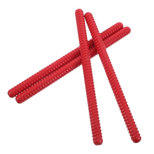 Vaguelly 4 Stück Teiliges Spirale Holz Rhythmussticks für Sichere Glatte Oberfläche Ergonomisch Poliert Robustes Percussion Instrument für Musikunterricht und Partys Roter Farbton Vaguelly 4 Stück Teiliges Spirale Holz Rhythmussticks für Sichere Glatte Oberfläche Ergonomisch Poliert Robustes Percussion Instrument für Musikunterricht und Partys Roter Farbton von Vaguelly