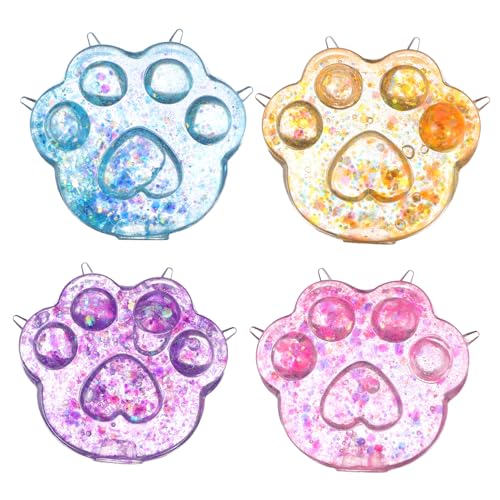 Vaguelly 4 Stück Teiliges Squishy Katzenpfoten aus TPR Realistische Niedliche Quetschspielzeuge für Sensorisches Training und Kreative Dekoration Leicht und Tragbar für Erwachsene Vaguelly 4 Stück Teiliges Squishy Katzenpfoten aus TPR Realistische Niedliche Quetschspielzeuge für Sensorisches Training und Kreative Dekoration Leicht und Tragbar für Erwachsene von Vaguelly