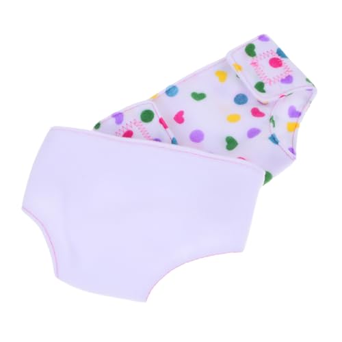 Vaguelly 4 Stück Verstellbare Puppenhose Verstellbare Puppenwindeln Wiederverwendbare Windel Babyspielzeug Neugeboren Mädchenspielzeug Amerikanische Mädchenpuppen Puppe+Stoff+Windeln Abs von Vaguelly