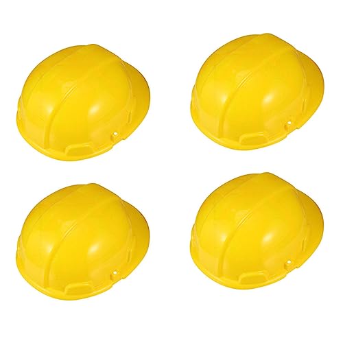 Vaguelly 4 Stück -engineering-hut Mottoparty-bauhut Bausatz Schutzhelmlicht Bau-partyhüte Kappe Bauhüte Für Kinderparty Schutzhelm Für -schutzhelm Plastik Yellow von Vaguelly