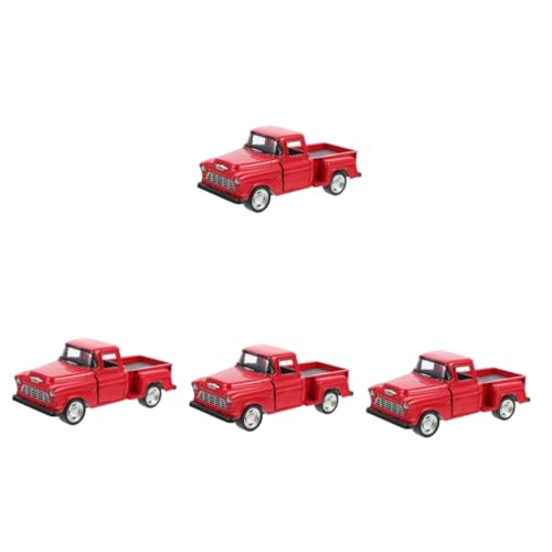 Vaguelly 4 Teiliges Pickup Truck Modell Spielzeug Für Jungen Monster Truck Kleiner LKW Spielzeug Druckguss Autos Sammlerauto Druckguss Modell Lkws Kleine Autos Ferngesteuerte von Vaguelly