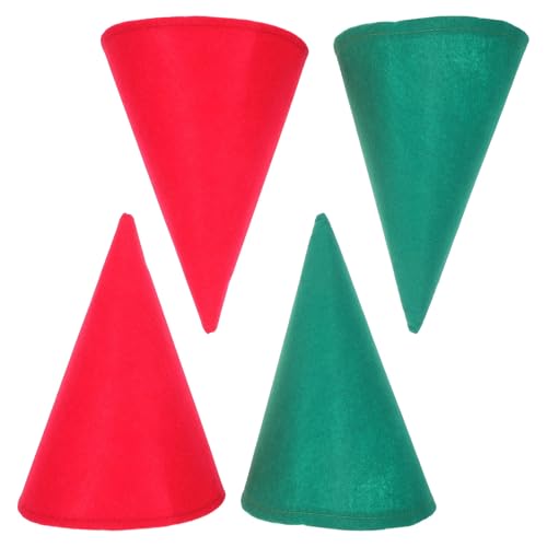 Vaguelly 4 Weihnachtselfenhüte: Filzkegel-Zwergenkostümhüte, Kegel-Gnomenkappe – Weihnachtsparty-Zubehör für Gnome-Cosplay und Rollenspiele Vaguelly 4 Weihnachtselfenhüte: Filzkegel-Zwergenkostümhüte, Kegel-Gnomenkappe – Weihnachtsparty-Zubehör für Gnome-Cosplay und Rollenspiele von Vaguelly