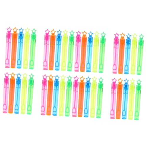 Vaguelly 40 STK bunter Bubble-Stick Activity für Kinder adventsgeschichten Kinder seifenblasenstab Bubble Spielzeug Set Spielzeuge Pentagramm-Bubble-Stick draussen Blasenstock einstellen von Vaguelly