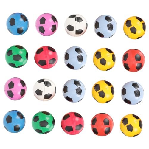 Vaguelly 40 Stk Flummi Mini-Fußball große Fußbälle Schaumstoff-Fußbälle Mini-Sportbälle Mini-Hüpfbälle stringy balls gummiball Hüpfbälle aus Gummi Hüpfbälle für Kinder Synthesekautschuk von Vaguelly