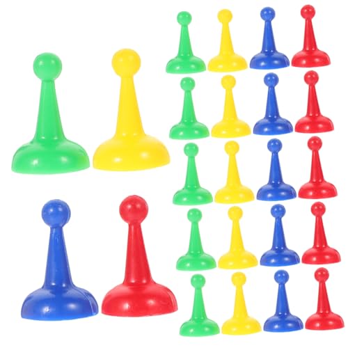 Vaguelly 40 Stück Spielsteine ​​Schachbrett Schachspiele Tabletop Spielkomponenten Spielfiguren Schach Ersatz Tabletop Marker Brettspiele Spielfiguren Schach Für Brettspiel Kunststoff von Vaguelly