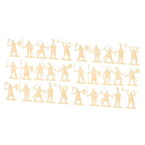 Vaguelly 400 STK Minisoldat Action Figur Miniatur-armeefiguren Spielzeugsoldatenfiguren Mittelalterliches Soldatenmodell Ritter-actionfigur Armee Spielzeug Mini-People-Modelle Plastik von Vaguelly