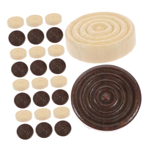 Vaguelly 48 Stück Holzspielsteine Rund Stapelbare Ersatzspielchips Holz-damesteine Spielzubehör für Brettspiele Bildung Reisen Camping Familienzeit Vaguelly 48 Stück Holzspielsteine Rund Stapelbare Ersatzspielchips Holz-damesteine Spielzubehör für Brettspiele Bildung Reisen Camping Familienzeit von Vaguelly