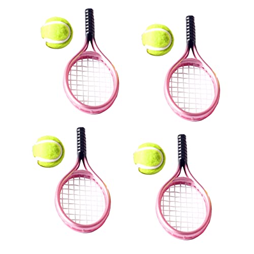 Vaguelly Kleiner Tennisschläger 4 Stück für Puppenhäuser Dekorative Miniatur Tennisschläger und Bälle Spielzeug für Kinder Fotografie Requisiten und Heimwerkerbedarf für Kreative Gestaltung Vaguelly Kleiner Tennisschläger 4 Stück für Puppenhäuser Dekorative Miniatur Tennisschläger und Bälle Spielzeug für Kinder Fotografie Requisiten und Heimwerkerbedarf für Kreative Gestaltung von Vaguelly