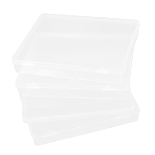 Vaguelly 4pcs Clear Plastic Hülle Für Spielkarten Pokerkarten Transparente Karten Aufbewahrungsboxen Karten Mit Tragetasche von Vaguelly