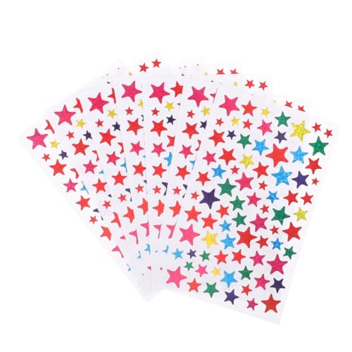 Vaguelly Sternaufkleber für Kinder 5 Blätter Glitzernde Belohnungssternaufkleber zum Basteln und Dekorieren Selbstklebend für Lehrer und Erzieher für Motivation und Belohnungen Vaguelly Sternaufkleber für Kinder 5 Blätter Glitzernde Belohnungssternaufkleber zum Basteln und Dekorieren Selbstklebend für Lehrer und Erzieher für Motivation und Belohnungen von Vaguelly