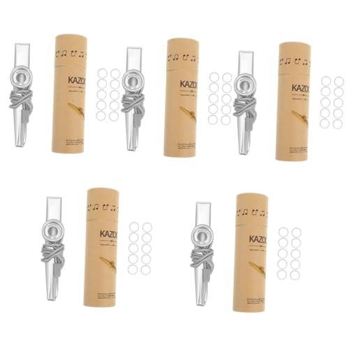 Vaguelly 5 Sätze Kazoo-Set Musikperformance Kazoo Kazoo-Instrument Gitarren-Kazoo-Partner Leistungs-Kazoo Kazoos Für Anfänger Kazoo-Musikinstrument Kazoo Für Anfänger Kazoo Für Kinder Nylon von Vaguelly