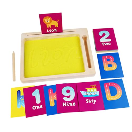 Vaguelly 5 Sätze Spielzeug Zum Sandmalen DIY Handgemachte Sandmalerei Farbige Sandmalerei Neuartiges Sandspielzeug Kunstspielzeug Für Kinder Im Vorschulalter Sand Für Kinder Kunst-kit Holz von Vaguelly