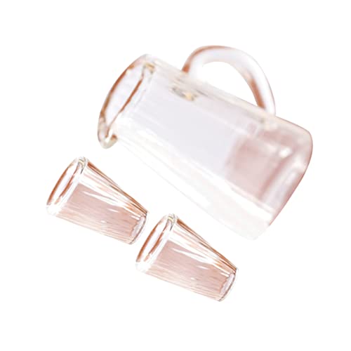 Vaguelly 5 Sets Glas Teetasse Aus Wellpappe Mini Mini Teetasse Verzierung Mini Simulierter Mini Teekessel Mini Zubehör Mini Teekessel Modell Transparent von Vaguelly