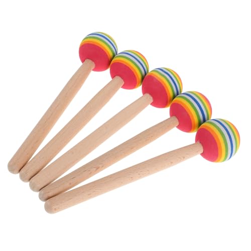 Vaguelly 5 Stück Holz Trommelstöcke für Erwachsene Hand Percussion aus Weichem Material für Musikalische Entdeckung und Rhythmusentwicklung Vaguelly 5 Stück Holz Trommelstöcke für Erwachsene Hand Percussion aus Weichem Material für Musikalische Entdeckung und Rhythmusentwicklung von Vaguelly