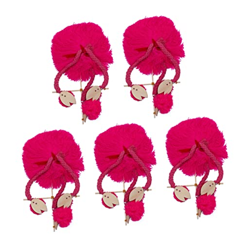 Vaguelly 5 Stück Schnur Tropische Partydekorationen Plüschtiere Mädchenspielzeug Flamingo Plüschtier Lernspielzeug Küken Spielzeug Gefülltes Faultier Plüschtier Kind Bambus Puzzle Hawaii von Vaguelly