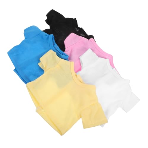 Vaguelly 5 Stück Teiliges Bunte Bär T-Shirts für Stofftiere Kurzärmelige Weiche Plüschkleidung Hautfreundlich Farblich Abgestimmt Geeignet für Kuscheltier-Outfits Vaguelly 5 Stück Teiliges Bunte Bär T-Shirts für Stofftiere Kurzärmelige Weiche Plüschkleidung Hautfreundlich Farblich Abgestimmt Geeignet für Kuscheltier-Outfits von Vaguelly