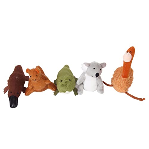 Vaguelly 5St Fingerpuppen Spielzeug für Kinder kinderspielzeug Toys Hand Puppet sup Kuscheltiere Ostrich plufi hühner Spielzeug crocodoc Tierpuppen Puzzle Marionette Australien von Vaguelly