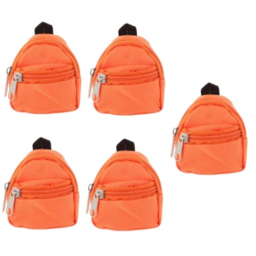 Vaguelly 5St Puppenrucksack so tun, als Spiele Rucksack Mini-Schultasche Decora- Kinder sammlerstücke Büchertasche Spielzeuge Mini- -Rucksack Fotografie-Requisiten Stoff von Vaguelly