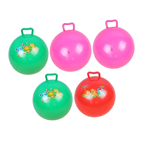 Vaguelly 5St den Ball klopfen aufblasbarer Hüpfball Springender Ball hüpfendes Jumper- Hüpfspielzeug kinderspiele Spiele Kugel handhaben Cartoon-Muster-Hopping-Ball PVC von Vaguelly