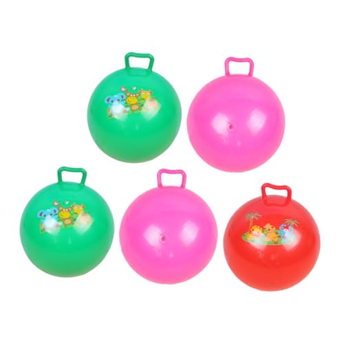 Vaguelly 5St den Ball klopfen kinderspiele Kinder Spiele hühner Spielzeug Kinder-Sprungball Outdoor Toys Springender Ball Hüpfball aufblasbarer Hopfenball Kinder hüpfen mit dem Ball PVC von Vaguelly