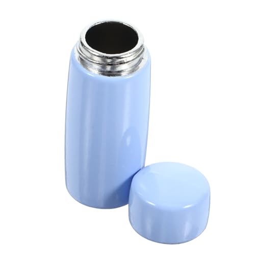 Vaguelly 5st Spielzeug-thermoskanne Doppelschichtiger Wasserbecher Flaschenspielzeug Mikrospielzeug Kleine Trinkflasche Mini-kaffeetassen Mini-wasserflaschen Kinder Dekor Metall Sky-Blue von Vaguelly