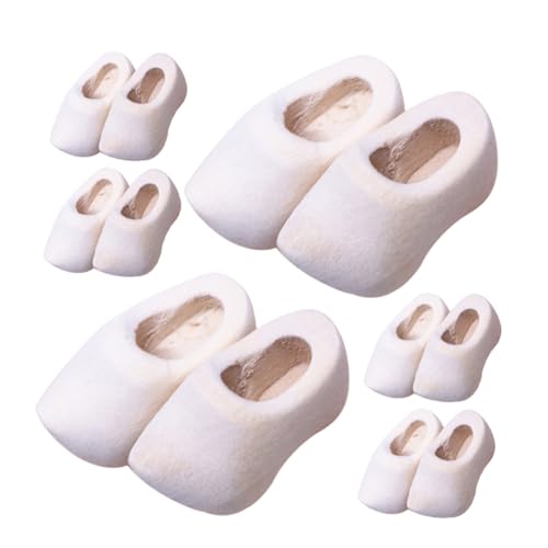 Vaguelly 6 Paare Miniatur Holzschuhe für Puppenhaus Dekoration Unvollendete Kleine Holzclogs DIY Mini Holzschuhe für Bastelprojekte und Puppenhaus Zubehör Vaguelly 6 Paare Miniatur Holzschuhe für Puppenhaus Dekoration Unvollendete Kleine Holzclogs DIY Mini Holzschuhe für Bastelprojekte und Puppenhaus Zubehör von Vaguelly