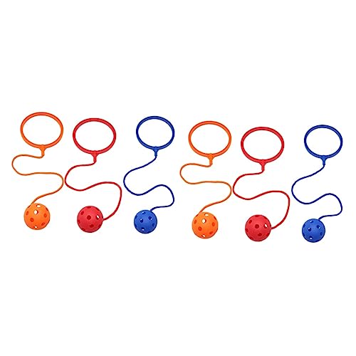 Vaguelly 6 STK Hüpfendes Ballspielzeug Sportspielzeug Springendes Ringspielzeug Sprungspielzeug Für Sprunggelenke Springseil-knöchelball Übung Fingerlichter Basketballring Kind Abs Draussen von Vaguelly