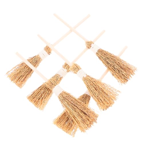 Vaguelly 6 Stück Miniatur Besen Halloween Dekoration Modelle für Minihäuser und Bastelprojekte Robuste und Kreative Accessoires für Wohnzimmer Schlafzimmer und Vaguelly 6 Stück Miniatur Besen Halloween Dekoration Modelle für Minihäuser und Bastelprojekte Robuste und Kreative Accessoires für Wohnzimmer Schlafzimmer und von Vaguelly