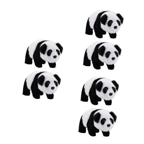 Vaguelly 6 Stück Panda Krabbelspielzeug Stofftier Flauschige Stofftiere Plushia Stofffaultier Plüschtier Chinesisches Spielzeug Scrump Plüsch Kidcraft Spielset Spielzeug Elektrisches von Vaguelly