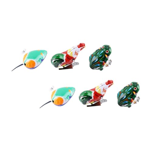 Vaguelly 6 Stück Teiliges Aufziehspielzeug mit Tiermotiven Bunte mechanische Figuren Frosch Huhn Maus Kindersicher Kompakt und Tragbar Geschenk für Ab Jahren Vaguelly 6 Stück Teiliges Aufziehspielzeug mit Tiermotiven Bunte mechanische Figuren Frosch Huhn Maus Kindersicher Kompakt und Tragbar Geschenk für Ab Jahren von Vaguelly