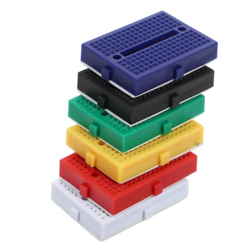 Vaguelly 6 Stück Teiliges Mini Steckbrett Lötfreies Steckbrett für Experimente Kleine Breadboards mit Farbcodierung Stabile Elektrische Schaltungen für Labor und DIY Projekte Vaguelly 6 Stück Teiliges Mini Steckbrett Lötfreies Steckbrett für Experimente Kleine Breadboards mit Farbcodierung Stabile Elektrische Schaltungen für Labor und DIY Projekte von Vaguelly