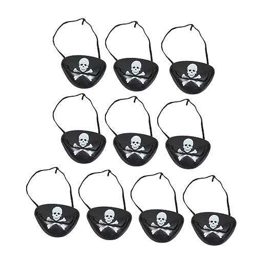 Vaguelly 60 Stk Piraten- halloween masken halloweenmaske Cosplay Augenklappe Kinder Pirat dekoration Augenmaske Party-Augenabdeckungen Augenabdeckungen mit Piratenmotiv Plastik von Vaguelly