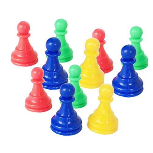 Vaguelly 64St Schach Dame Schachspielzubehör Zubehör für Brettspiele Schach zubehör schachfiguren Set Schachspiel für Anfänger Schachspiel Zubehör Schachbrett gemischter Farbprüfer von Vaguelly