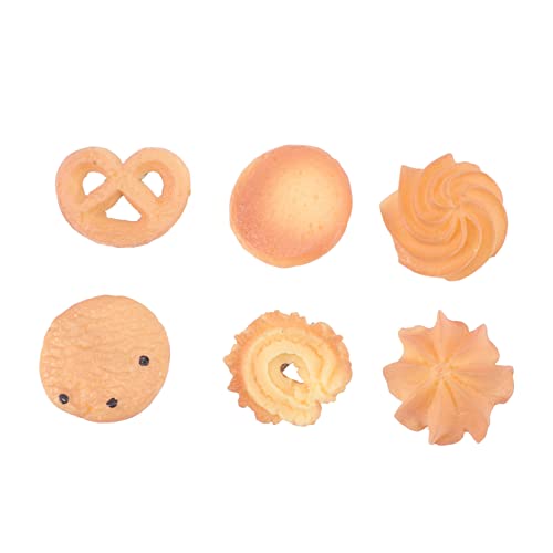 Vaguelly 6St Cookie-Haarnadel Ratte Zöpfe gut sprießen lustige Haarspangen Perlen Haarschmuck Hair Accessories for Kawaii Haarnadeln Biskuit-Haarspangen Plastik Khaki von Vaguelly