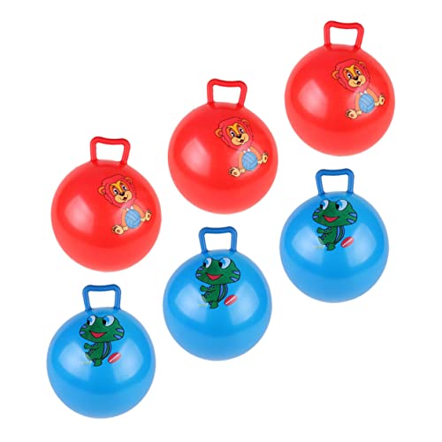 Vaguelly 6St Schläger handhaben hupfball für Activity für Stringy Balls Kinderaktivitäten Toys Pool aufblasbar Schaumstoff-Bällebad Hüpfball Kugel handhaben PVC von Vaguelly