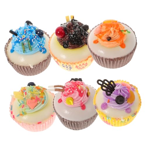 Vaguelly 6stücke Künstliche Cupcake Dekoration Für Fotografie Küche Festlichkeiten Imitation Bunten Farben Perfektes Zubehör Für Kuchenläden Und Heimdekoration Vaguelly 6stücke Künstliche Cupcake Dekoration Für Fotografie Küche Festlichkeiten Imitation Bunten Farben Perfektes Zubehör Für Kuchenläden Und Heimdekoration von Vaguelly