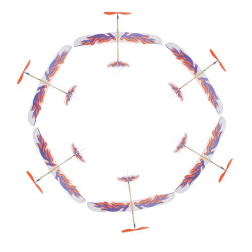 Vaguelly 6st Flugzeugmodell Schaumflugzeug Für Flugzeuge Spielzeugflugzeug Werfen Modellflugzeug Ebene 3D-Flugzeug-Puzzle Fliegendes Segelflugzeug Flugzeugwerfer Plastik von Vaguelly