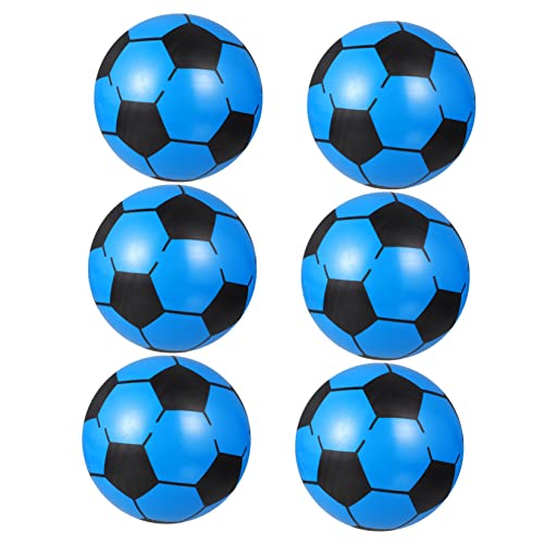 Vaguelly 6st Kinder Fußball Aufblasbare Sportbälle Outdoor-Spielzeug Für Kinder Fußball-trainingsball Fußballspielzeug Für Kinder Fußbälle Üben Fußball Strandbälle Aufblasbare Fußbälle PVC von Vaguelly