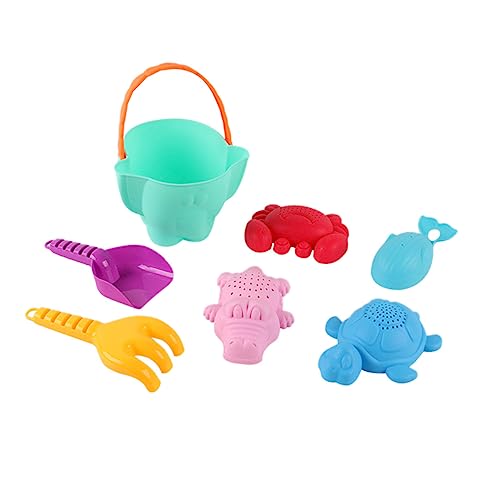 Vaguelly Fun Beach 7-in-1 Kinder Sand Strand Spielzeug Set Verschütten Trichter Für Jungen Mädchen Zufällige Farbe von Vaguelly