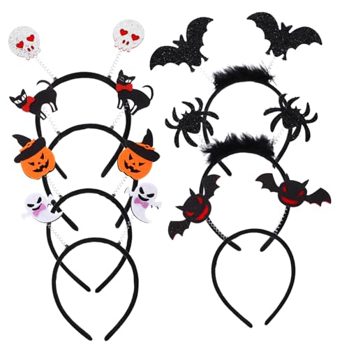 Vaguelly 7 Teiliges Halloween Stirnband Halloween Kostüm Für Engel Kostüm Party Maskerade Spinnen Haarreifen Kostüme Unter Teenager Stirnbändern Bandana Haarband Reaper von Vaguelly