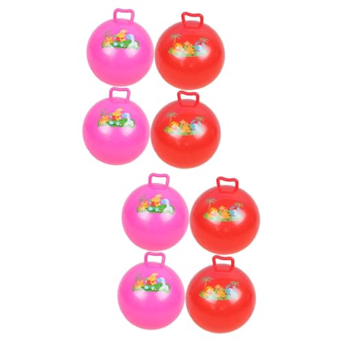 Vaguelly 8 STK Den Ball Klopfen Kinder Hüpfend Hüpfbälle Für Kinder Springender Ballon Springball Mit Griff Hüpfbälle Für Kleinkinder 1-3 Aufblasbares Spielzeug Kinder Springen PVC von Vaguelly